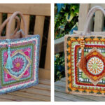 Tile Square Tote Bag Crochet Pattern