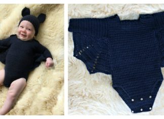 Adorable Baby Bat Set Costume Free Crochet Pattern