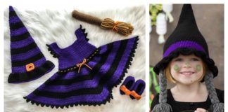 Adorable Witch Halloween Costume Free Crochet Pattern