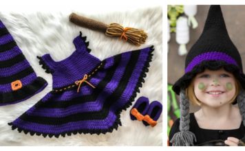 Adorable Witch Halloween Costume Free Crochet Pattern