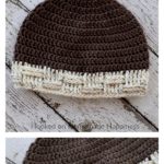 Basketweave Brim Beanie Free Crochet Pattern
