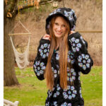 Crochet Granny Square Hooded Jacket