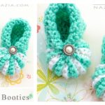 Easy Baby Booties Free Crochet Pattern and Video Tutorial