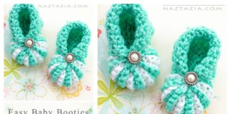 Easy Baby Booties Free Crochet Pattern and Video Tutorial