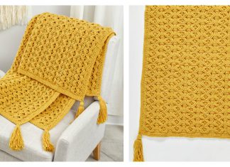 Golden Waves Throw Free Crochet Pattern