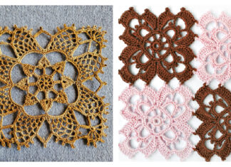 Lacy Granny Square Free Crochet Pattern
