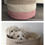 Laundry Basket With Handles Free Crochet Pattern