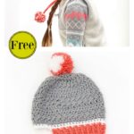 Little Miss Pompom Hat Free Crochet Pattern