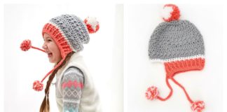 Little Miss Pompom Hat Free Crochet Pattern