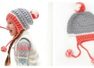 Little Miss Pompom Hat Free Crochet Pattern