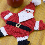 Mr Claus Coaster Free Crochet Pattern