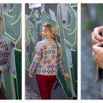 Squares Motif Mod Tiles Cardigan Free Crochet Pattern
