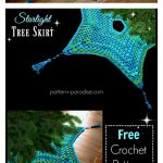 Starlight Christmas Tree Skirt Free Crochet Pattern
