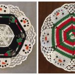 Christmas Snowmen Doily Free Crochet Pattern
