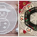 Christmas Snowmen Doily Free Crochet Pattern