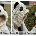 Hooded Panda Cowl Free Crochet Pattern