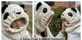 Hooded Panda Cowl Free Crochet Pattern