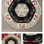 Jaunty Snowmen Doily Free Crochet Pattern