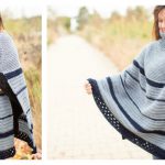 Montana Turtleneck Poncho Free Crochet Pattern