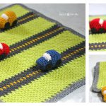 Race Car Blanket Play Mat Free Crochet Pattern