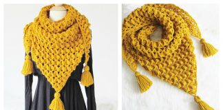 Rose Petals Shawl Free Crochet Pattern