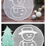 Snowman Doily Free Crochet Pattern