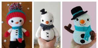 Sparkles The Snowman Amigurumi Free Crochet Pattern