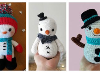 Sparkles The Snowman Amigurumi Free Crochet Pattern