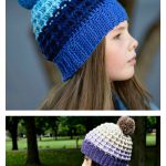 Waffle Stitch Beanie Hat Free Crochet Pattern