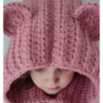 Bear Hooded Cowl Free Crochet Pattern