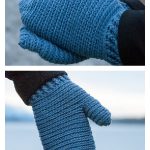 Easy Warm Winter Mittens Free Crochet Pattern