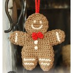 Gingerbread Man Ornament Free Crochet Pattern