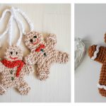 Gingerbread Man Ornament Free Crochet Pattern