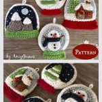 Snow Globe Christmas Ornament Crochet Pattern