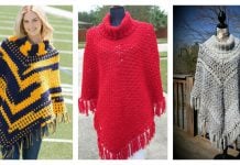 Sporty Poncho Free Crochet Pattern