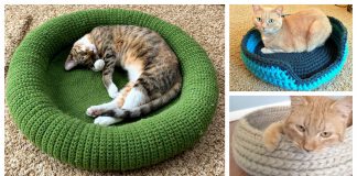 Cat Bed Free Crochet Pattern