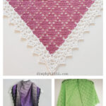 Dusty Diamond Shawl Free Crochet Pattern