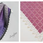 Dusty Diamond Shawl Free Crochet Pattern