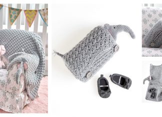 Elephant Baby Blanket FREE Crochet Pattern