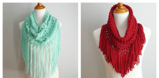 Fringe Cowl Free Crochet Pattern and Video Tutorial