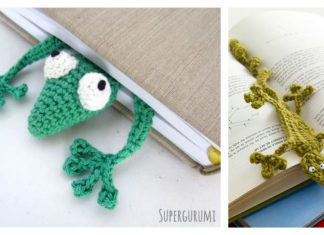 Gecko Bookmark FREE Crochet Pattern