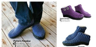 Monticello Slippers Free Crochet Pattern