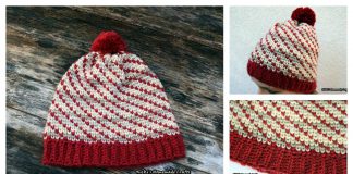 Swirly Heart Hat Free Crochet Pattern and Video Tutorial