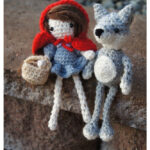 Amigurumi Little Red Riding Hood and Bad Wolf Set Free Crochet Pattern