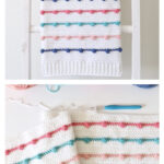 Bobble Lines Baby Blanket Free Crochet Pattern and Video Tutorial