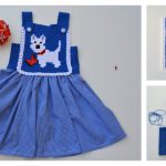 C2C Little Puppy Blue Dress Free Crochet Pattern