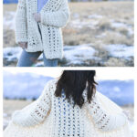 Easy Oversized Cardigan Free Crochet Pattern