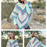 Kid’s Hooded Poncho Free Crochet Pattern