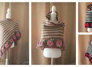 Rambling Roses Shawl Free Crochet Pattern and Video Tutorial