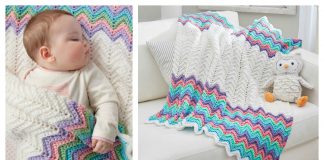 Rickrack Rainbow Baby Blanket Free Crochet Pattern